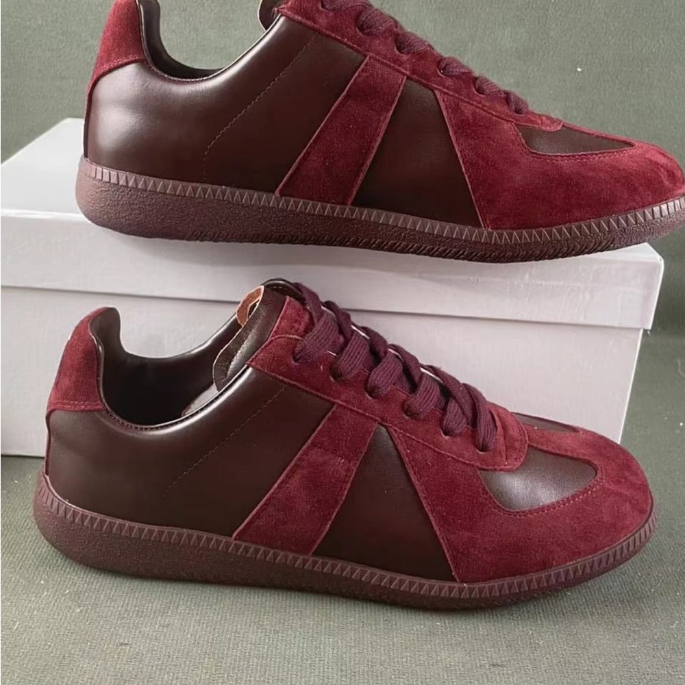 Maison Martin Margiela Brown Sneakers with Suede and Leather